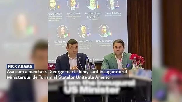 Nick Adams, trimisul lui Donald Trump, l-a lăudat pe George Simion la Forumul Economic European de la Cluj