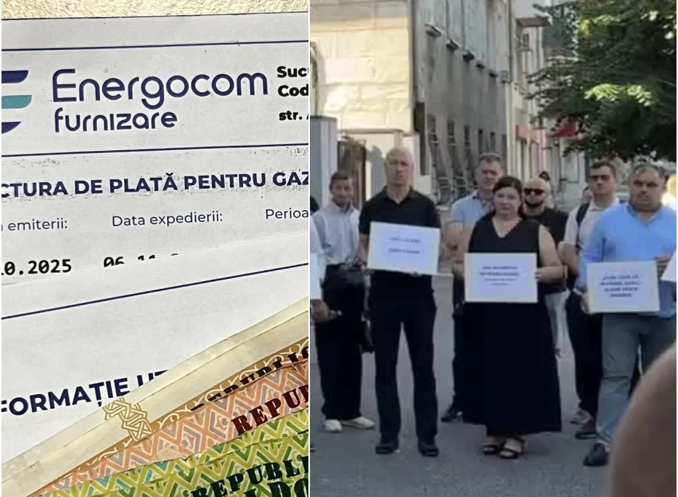 Moldovenii, loviți de scumpirea gazelor: facturile cresc cu 40% de la 1 septembrie. Oamenii au ieșit în stradă